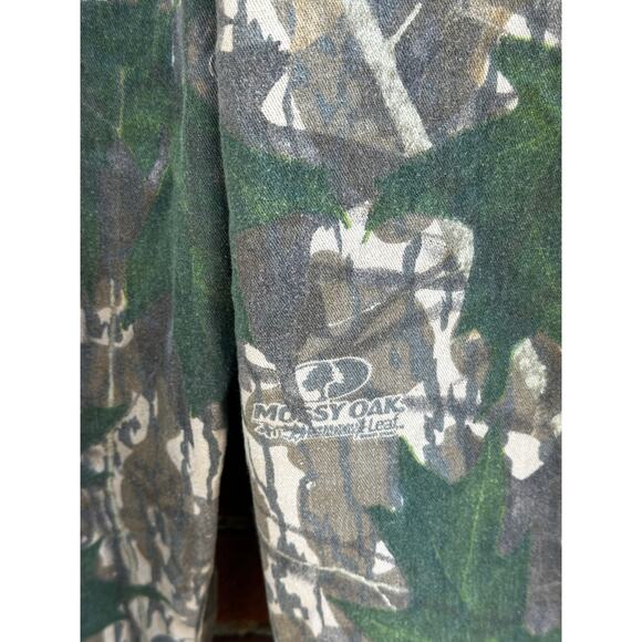 Mossy Oak Camo Bib Overalls Green Brown Hunting Utility Workwear - Picture 8 of 8